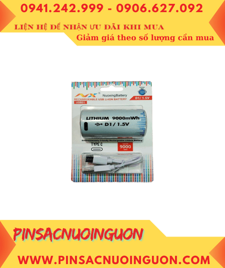 Nuoxing USBD1, Pin sạc Lithium 9V Nuoxing USBD1 /9000mWh (=5000mAh) chính hãng (Vỉ 1viên)
