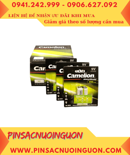 COMBO 01HỘP 12vỉ Pin sạc 9v Camelion NH-9V200ARBP1 AlwaysReady chính hãng _Giá 1.128.000đ/Hộp