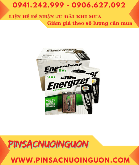 COMBO 1 HỘP 6 Vỉ Pin sạc 9v vuông Energizer NH22-BP1 (min 8.4v to 9.0v) _Giá chỉ 1.632.000đ/Hộp