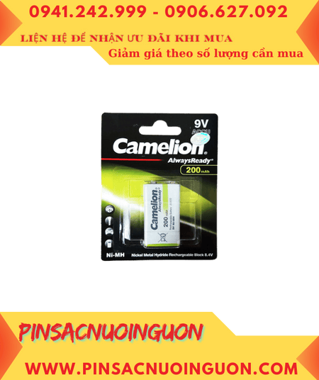 Camelion NH-9V200ARBP1, Pin sạc 9v Camelion NH-9V200ARBP1 AlwaysReady chính hãng /Loại Vỉ 1viên