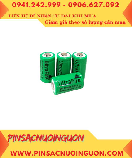 Ultrafire CR2, Pin sạc 3v Lithium Ultrafire CR2 800mAh _Pin sạc CR14250 chính hãng /Có chế độ bảo hành