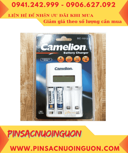 Camelion BC-1012 _Bộ sạc kèm 2 pin sạc Camelion NH-AAA1100LBP2 (AAA1100mAh 1.2v)