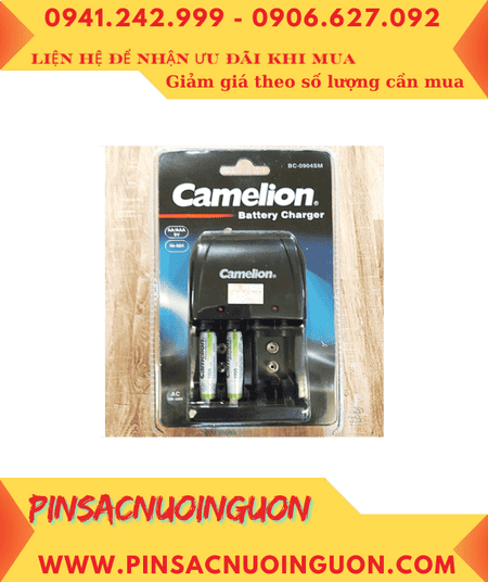 Camelion BC-0904SM Bộ sạc kèm 2Pin sạc Camelion AlwaysReady NH-AAA1100ARBP2 1.2v