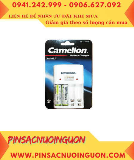 Camelion BC-1010B, Bộ sạc pin AA Camelion BC-1010B kèm 2 pin Camelion AlwaysReady AA2500mAh 1.2v