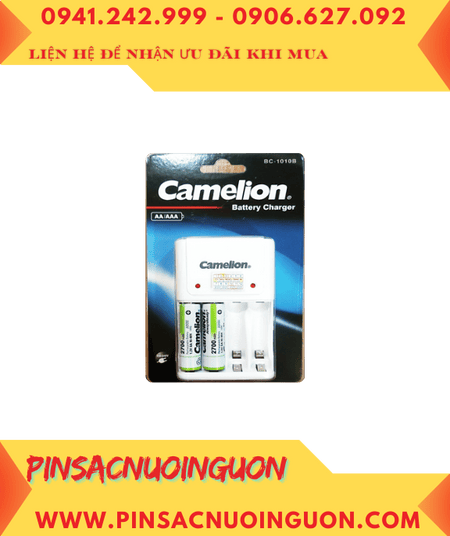 Camelion BC-1010B, Bộ sạc pin AA Camelion BC-1010B kèm 2 pin Camelion AlwaysReady AA2700mAh 1.2v