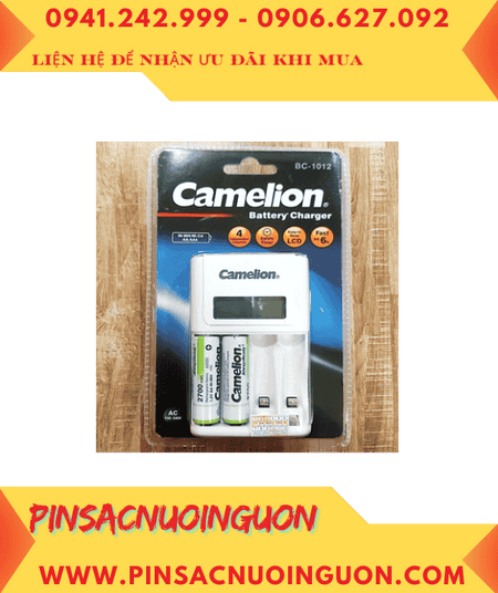 Camelion BC-1012 _Kèm 2 pin Camelion AlwaysReady NH-AA2700ARBP2 (AA2700mAh 1.2v)