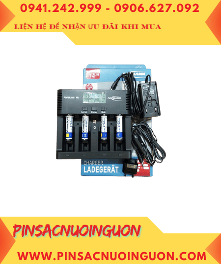 Ansman Powerline 5Pro _Bộ sạc pin Powerline 5Pro kèm 4 pin sạc Camelion NH-AA2700LBP2 1.2v Lockbox
