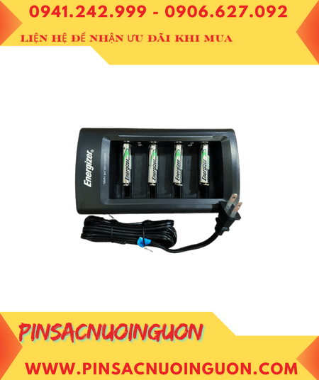 Energizer CHFC; Bộ sạc pin AA Energizer CHFC kèm sẳn 4 pin sạc Energizer NH15E-BP2 (AA2300mAh-1.2v, Xuất xứ NHẬT)