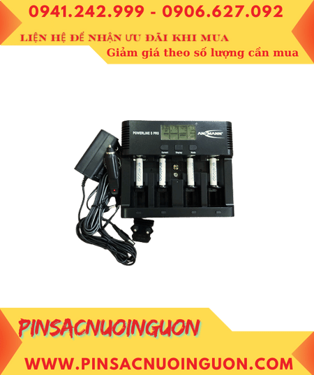 Ansman Powerline 5Pro _Bộ sạc Powerline 5Pro kèm 4 pin sạc Panasonic Eneloop AAA800mAh 1.2v _Japan