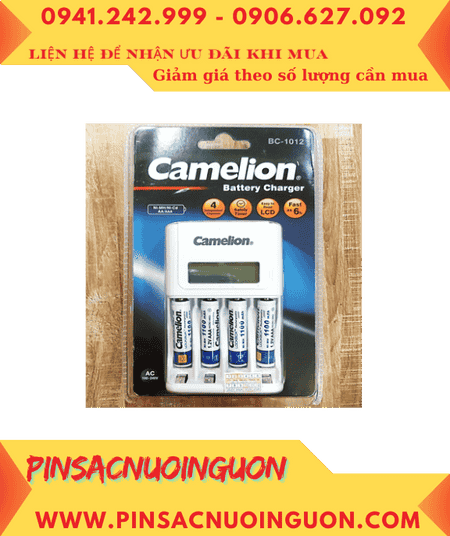 Camelion BC-1012 _Bộ sạc pin BC-1012 kèm 4 pin sạc Camelion NH-AAA1100LBP2 (AAA1100mAh 1.2v)