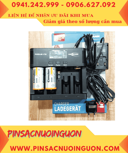 Ansman Powerline 5Pro, Máy sạc 5 Pin-Kèm sẳn 2 Pin sạc Camelion NH-D2500BP2 (D2500mAh-1.2v) chính hãng