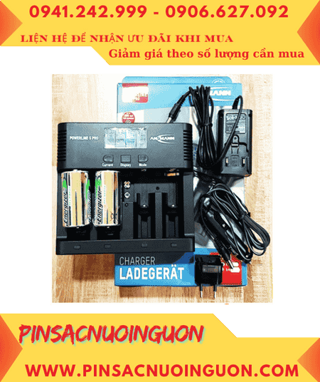 Ansman Powerline 5Pro, Máy sạc 5 Pin -Kèm sẳn 2 Pin sạc Energizer NH50-BP2 (D2500mAh-1.2v) chính hãng