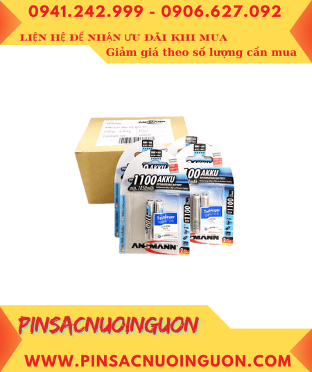 COMBO mua 01hộp 12vỉ=24viên Pin sạc Ansman Mignon AAA1100mAh 1.2v _Giá chỉ 1.320.000đ/Hộp