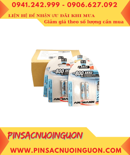 COMBO mua 01Hộp (12vỉ=24viên) Pin sạc AAA 1.2v Ansman AAA800mAh _Giá chỉ 1.044.000đ/Hộp