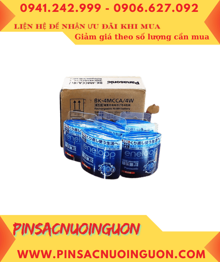 COMBO Mua 01hộp (10vỉ =40viên) Pin sạc Panasonic Eneloop BK-4MCCA/4W Nội địa Trung-X.xứ Nhật _Giá 2.790.000đ