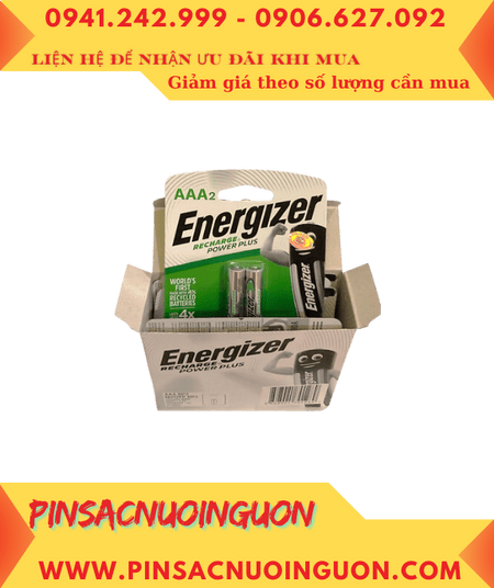 COMBO 1 HỘP 6vỉ Pin sạc AAA 1.2v Energizer NH12ERP2 AAA800mAh _Giá chỉ 1.062.000đ/ HỘP 12viên