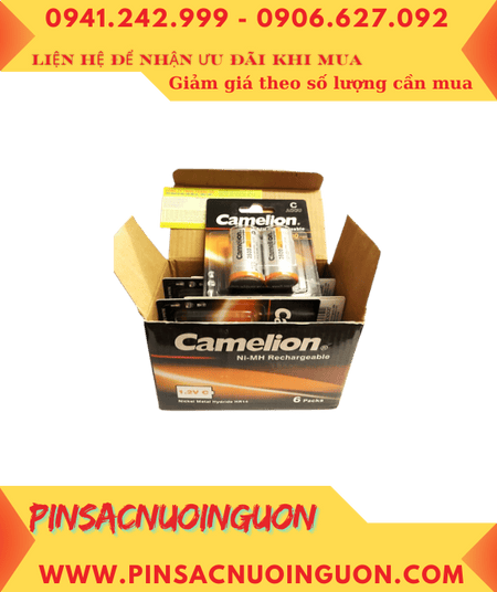 COMBO 01Hộp (6vỉ=12viên) Pin sạc C 1.2v Camelion NH-C3500BP2/HR14 chính hãng _Giá chỉ 1.344.000đ/HỘP