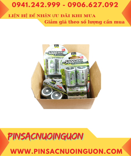 COMBO 01 HỘP 6Vỉ (12viên) Pin sạc 1.2v Ansman D5000mAh HR20 Mignon _Giá chỉ 2.022.000đ