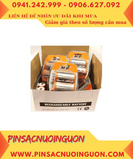 COMBO 01 HỘP 6Vỉ (12viên) Pin sạc D 1.2v MP HR20 D5000mAh _Giá chỉ 1.314.000đ/ Hộp
