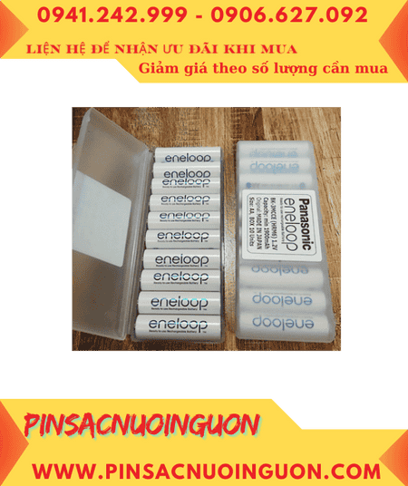 Panasonic Eneloop BK-3MCCE (Box/Hộp 10viên) Pin sạc AA1900mAh 1.2v _Xuất xứ Nhật /Bảo hành 6 tháng