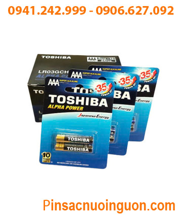 COMBO 01HỘP (12vỉ =24viên) Pin AAA 1.5v Toshiba Alpha LR03GCH BP-2PV Super Alkaline _Giá chỉ 288.000/Hộp