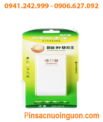 Delipow DLP-K9; Máy sạc pin 9v Delipow DLP-K9 _sạc được 1-2 pin _tự ngắt điện khi pin sạc đầy