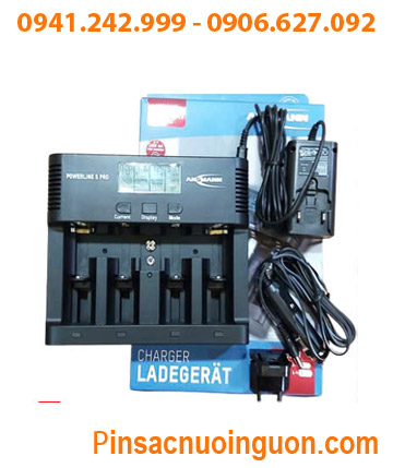 Powerline 5Pro; Máy sạc Ansman Powerline 5Pro _ Sạc pin AA-AAA-C-D-9v _Có màn hình LCD _Đo dung lượng pin