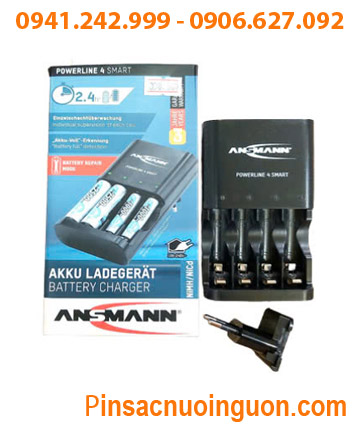Powerline 4Smart; Máy sạc pin AA-AAA Powerline 4Smart _Sạc nhanh _Sạc được 1,2,3,4 pin AA và AAA