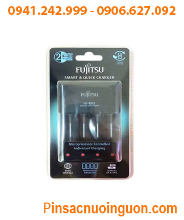Fujitsu FCT344F-CE(CL) Máy sạc Pin AA-AAA Nhanh 2Giờ Fujitsu FCT344F-CE(CL) (4 khe sạc, tự ngắt khi pin đầy)