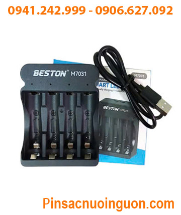BESTON M7031, Máy sạc 04viên Pin Lithium Li-ion AA/AAA BESTON M7031 chính hãng