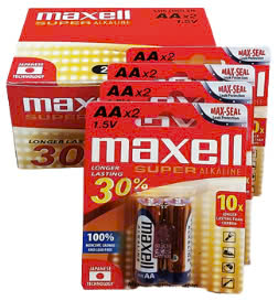 COMBO 01HỘP 12vỉ=24viên Pin AA 1.5v Maxell LR6(GD)2B Super Alkaline MẪU MỚI _Giá chỉ 216.000/Hộp