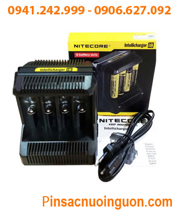 Nitecore i8 _Máy sạc Pin Lithium & NiMh với 8 Khe sạc (Pin 18650, 18500, 14500, 16340, 21700, 26650, AA,AAA) /Tự ngắt điện