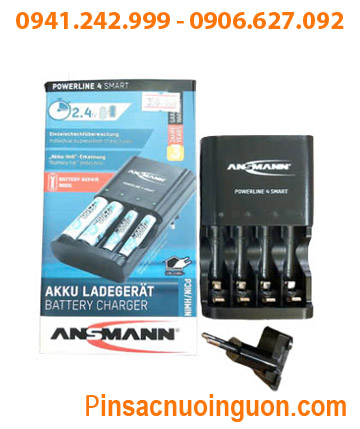 Powerline 4 Smart; Máy sạc pin AA-AAA Powerline 4 Smart _Sạc nhanh _Sạc được 1,2,3,4 pin AA và AAA