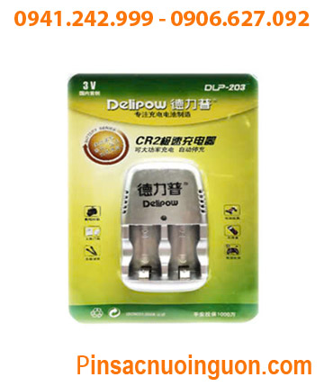 Delipow DLP-203; Máy sạc pin CR2 Lithium Delipow DLP-203 (sạc 1-2 pin Lithium CR2) /Bảo hành 01năm