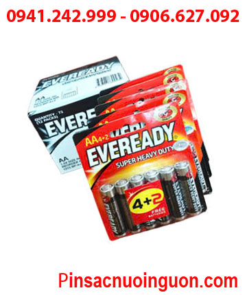 COMBO MUA 1HỘP 12vỉ (72viên) Pin AA 1.5v Eveready 1215-BP6 Heavy Duty _Giá chỉ 348.000/Hộp 72viên