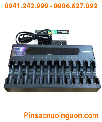 ABLPOWER A-12 Máy sạc với 12 Khe sạc Pin NiMh và Lithium Li-ion (sạc được 2,4,6,8,10,12 pin AA và AAA 1.2v)