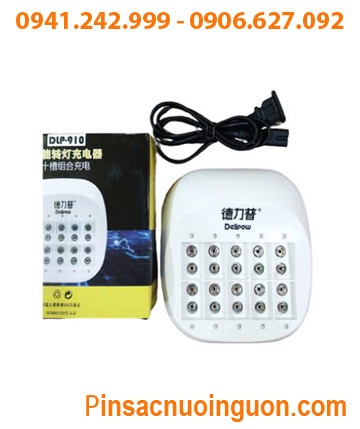 Delipow DLP-910 Máy sạc Pin vuông 9v (10 khe sạc, Mỗi lần sạc được 2-4-6-8-10 pin 9V) /Bảo hành 03 tháng
