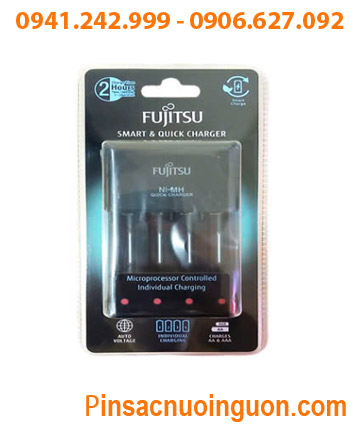 Fujitsu FCT344F-CE(CL) Máy sạc Pin AA-AAA Nhanh 2Giờ Fujitsu FCT344F-CE(CL) (4 khe sạc, tự ngắt khi pin đầy)