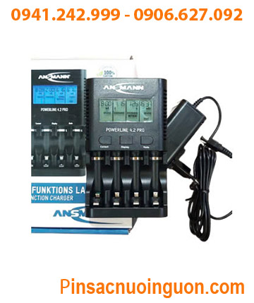 Ansman Powerline 4.2 Pro, Bộ sạc pin AA, AAA Màn hình LCD, Đo được dung lượng pin, Xả Pin_PHIÊN BẢN MỚI