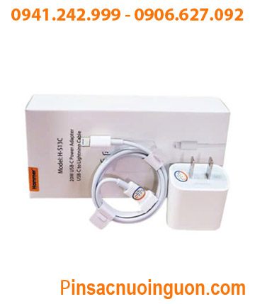 Hammer SN-H-S13C /Sạc di động 20W USB-C Power Adaptor, USB-C Lightning Cable (Cáp 1m) /BH 03tháng