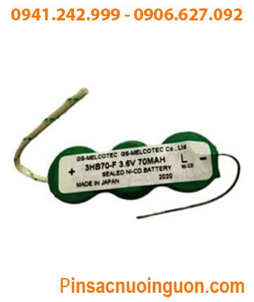 Pin sạc 3HB70-F 3.6V, Pin sạc NiMh nuôi nguồn PLC 3HB70-F 3.6V (NiMh 3.6V 70mAh) chính hãng