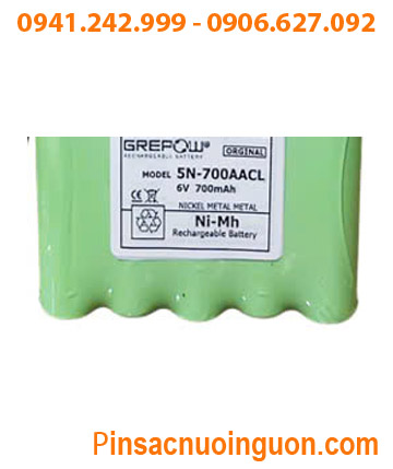 Yamaha 5N-700AACL; Pin sạc NiMh nuôi nguồn Yamaha 5N-700AACL /Grepow 6v-700mAh (Xuất xứ Liên doanh)