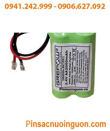 Pin nuôi nguồn 2.4v-AA2000mAh, Pin sạc 2.4v-AA2000mAh, Pin sạc NiMh 2.4v-AA2000mAh chính hãng