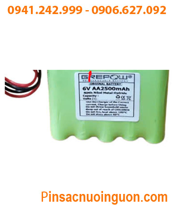 Pin nuôi nguồn 6v-AA2500mAh, Pin sạc NiMh 6v-AA2500mAh, Pin sạc công nghiệp NiMh 6v-AA2500mAh chính hãng