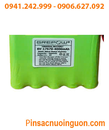 Pin sạc 6V-17670-4000mAh, Pin nuôi nguồn NiMh chất lượng cao 6V-17670-4000mAh chính hãng