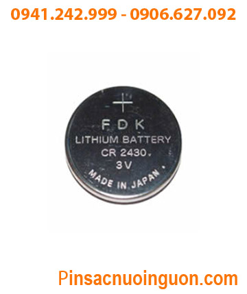 Pin FDK CR2430 _Pin CR2430; Pin nuôi nguồn FDK CR2430 lithium 3v Made in Indonesia