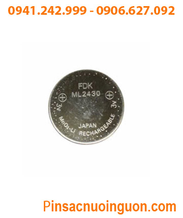 Pin sạc Sanyo ML2430 _Pin ML2430; Pin nuôi nguồn Sanyo ML2430 lithium 3v _Made in Japan