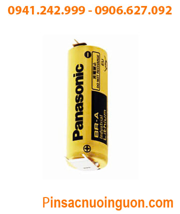 Panasonic BR-A (chân thép hàn); Pin nuôi nguồn PLC Panasonic BR-A A 1800mAh, Xuất xứ NHẬT