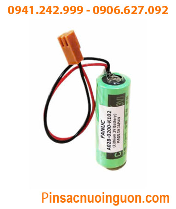 FANUC A02B-0200-K102; Pin nuôi nguồn FANUC A02B-0200-K102 lithium 3v, Xuất xứ NHẬT