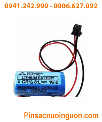 Mitsubishi CR2/3 8.L _Pin nuôi nguồn PLC Mitsubishi CR2/3 8.L lithium 3.0v _Made in Japan